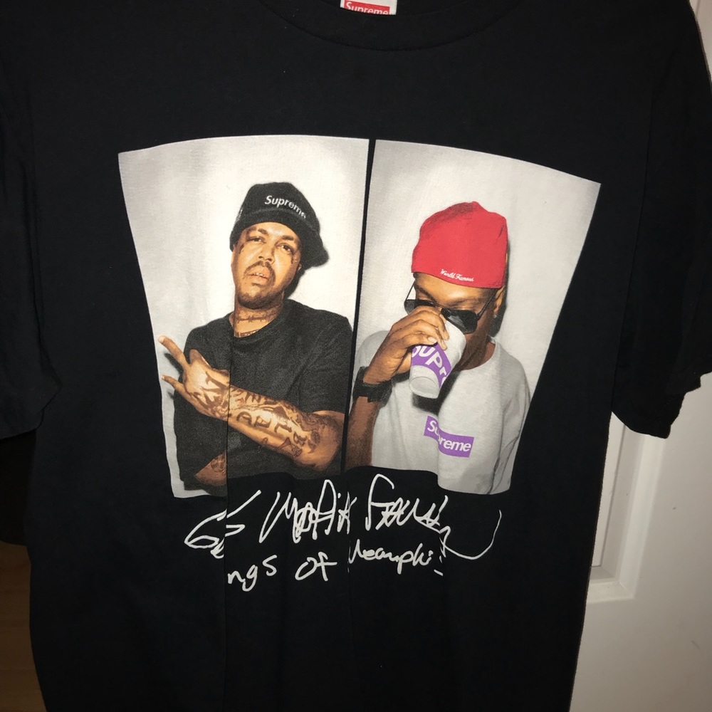 Supreme three six mafia photo tee